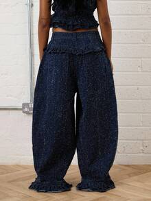 COUREZ 女士牛仔裤 - 深色水洗藍 - 查看 6