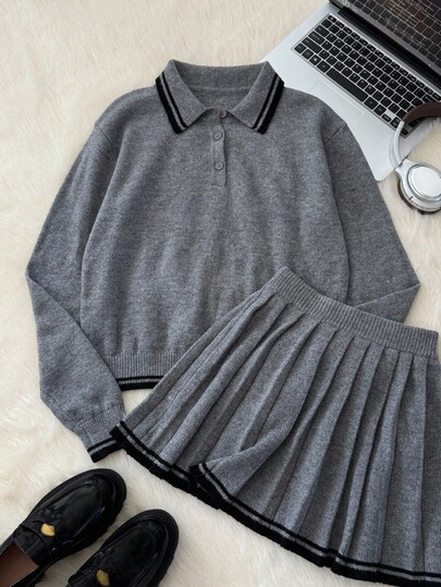 Muvela Minifalda de lana para mujer, falda plisada, estilo escolar vintage, adecuada para otoño, vuelta al cole, uso diario versátil, chic retro, citas, merienda