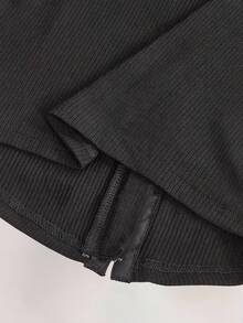 Amplova Y2K Amplova Women's Fashion Black Color Fur Collar Splicing Block Faux Fur Patchwork Short Jacket Black Jacket Women Goth Women Clothes Black Crop Jacket Autumn Winter Clothes For Women