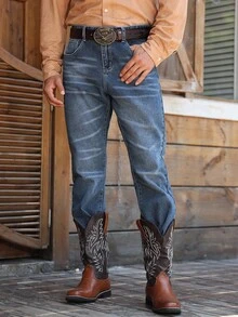 Manfinity Nomadique 男士商务休闲通勤牛仔裤