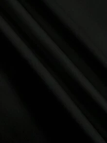 INAWLY Camiseta ajustada de mujer de manga larga y cuello redondo de unicolor y versátil - Negro - Ver 4