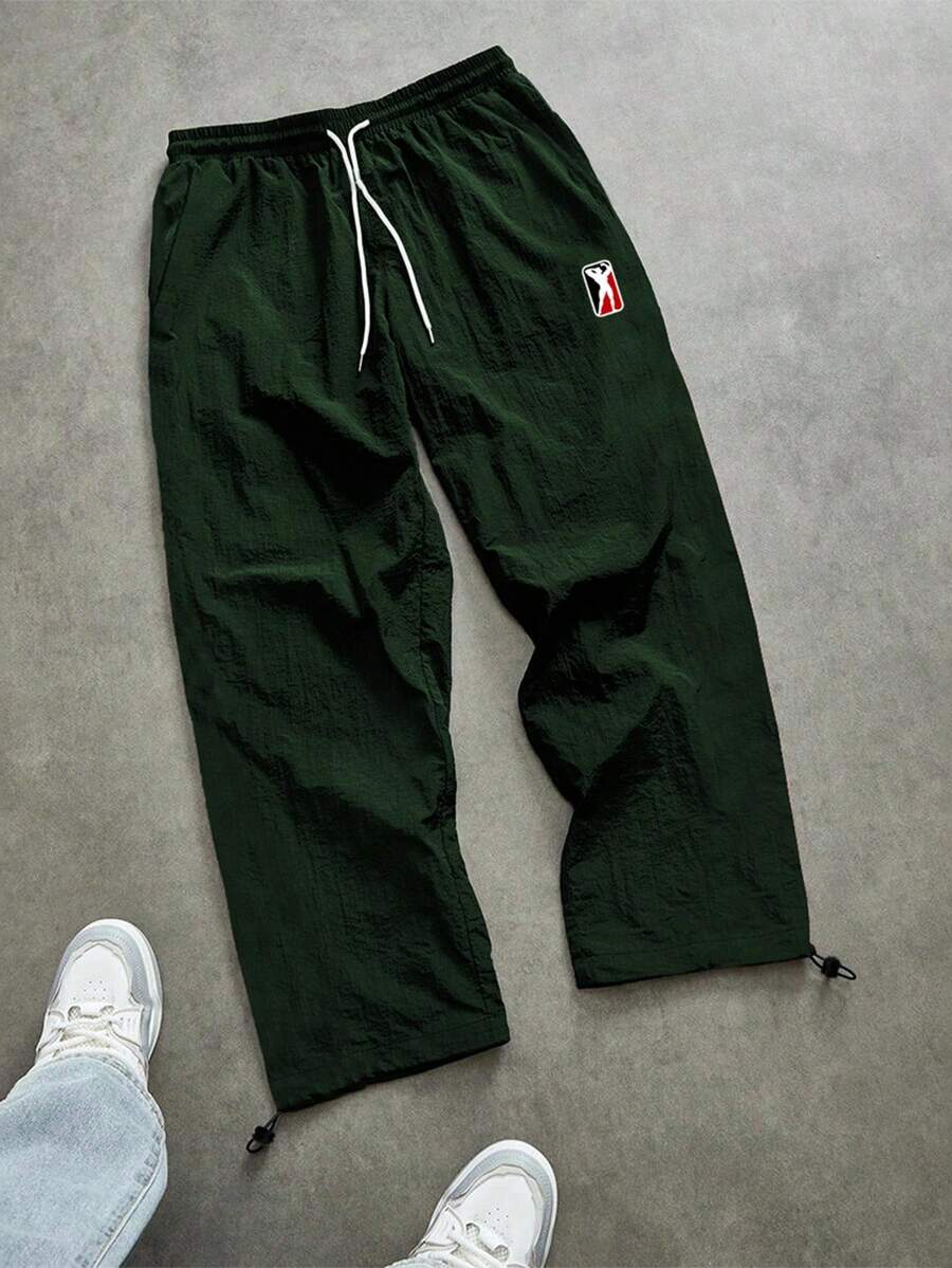Sport MetroGents Pantalones deportivos para hombres, adecuados para pantalones de sudadera de moda - Verde Oscuro - Ver 1