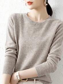 EMERY ROSE 女士休閒圓領毛衣