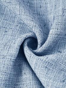 Ellevyn Women's Round Neck Sleeveless Plaid Metal Button Faux Pocket Linen-Like Wide Leg Pants Elegant Suit Set For Daily Wear And Commuting