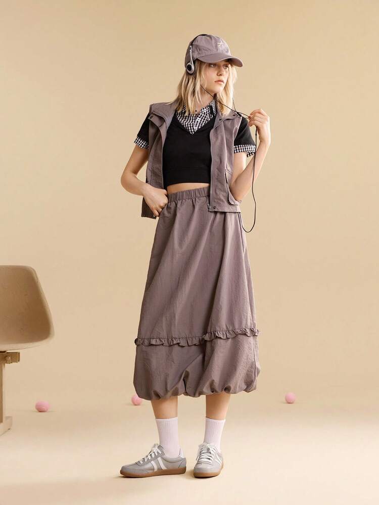 CUCCOO EASI Women's Round Toe Patchwork Design Casual Comfortable PU Leather Flat Athletic Sneakers, Versatile For Daily Casual Wear