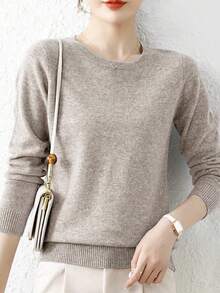 EMERY ROSE 女士休閒圓領毛衣