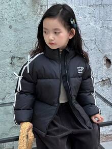 DAZY Girls Padded Coat, Fall - Black - View 9