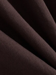 Manfinity Homme Traje casual de talla grande para hombre con camisa de manga corta de un solo pecho y pantalones de unicolor