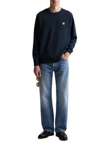 Diesel Men's Pullover Sweatshirt Navy Blue - Navy Blue - View 3