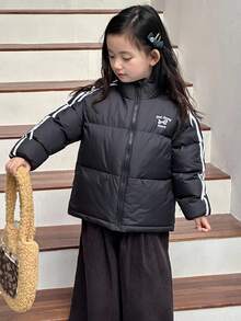 DAZY Girls Padded Coat, Fall - Black - View 10