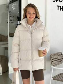 Cloudara Frauen, Winter, Ski, Schnee, Beige, Glücklich, Bequem, Leicht - Beige - Übersicht 4