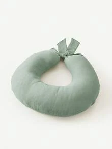 Cozy Pixies 1pc Soft & Comfortable Green Bowknot Nursing Pillow, Helps Baby Sleep And Protects Breastfeeding - Green - View 5