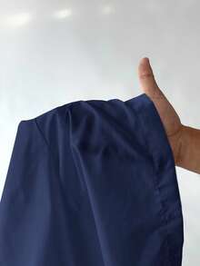 SHEIN EZwear Camisa versátil azul marino de talla grande - Azul Marino - Ver 7