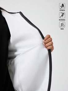 Manfinity Acti Log 男士百搭连帽针织休闲运动夹克，秋冬外套 - 灰色 - 查看 10