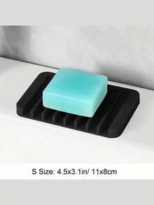 1 件装硅胶沥水垫，适用于厨房台面，耐热防漏，可用于晾干餐具，也可作炉灶盖垫或皂碟使用，5 种尺寸可选：4.5x3 英寸/12x6 英寸/16x12 英寸/20x16 英寸/28x20 英寸 - 黑色 - 查看 15