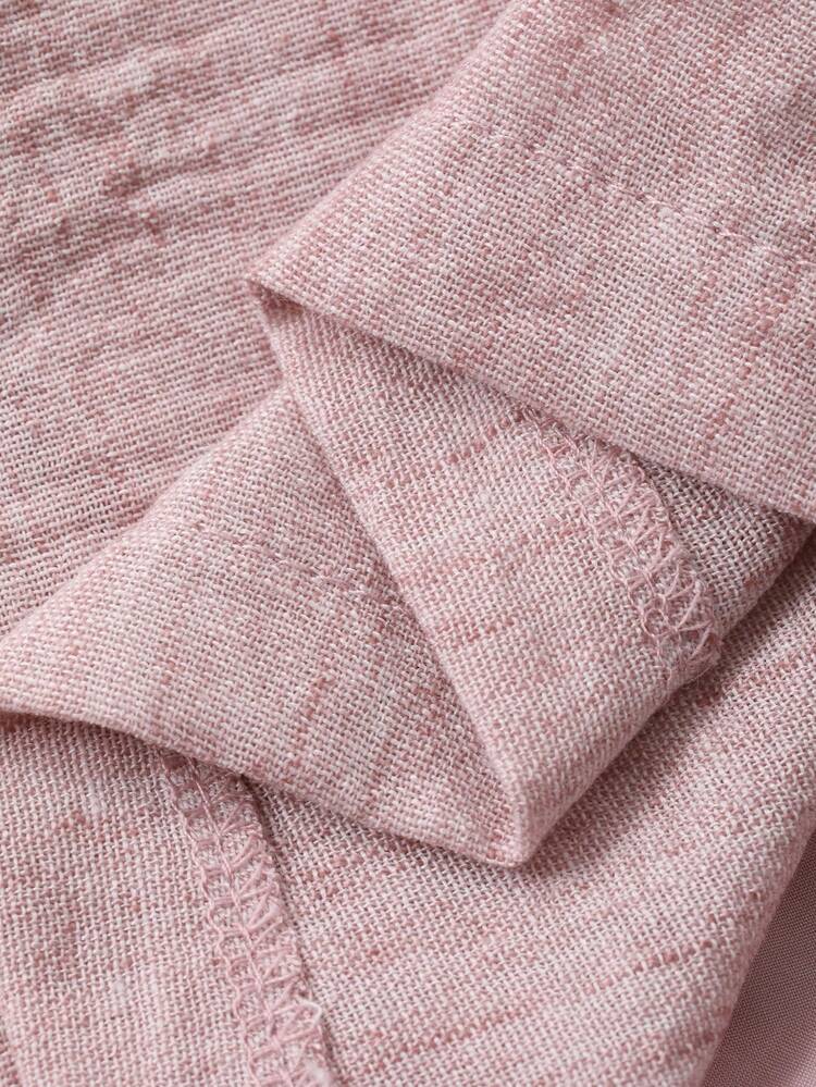 Women's Linen Shirt And Shorts Two Pieces Vacation Set