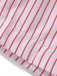 Manfinity Underwear&Sleepwear Basics 2pcs Plus Size Men's Blue & Pink Striped Airy Pants (Comfortable Loose Fit For Indoor & Outdoor Wear) - Multicolor - View 8