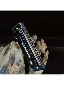 1pc Metal Diatonic 10-Hole Professional Blues Harmonica, Suitable For Beginners Mini Instruments, Guitar Pick, Round Harmonica, Harmonica, Instrument, Clarinet, Harmonica, Instrument, Clarinet, Music Instrument, Triangle Instrument, Professional Guitar, Harmonica, Music, Instrument, Metal Harmonica, Acoustic Guitar,Ggongi,Music,Harmonica,Harmonica,Music,Instrument - Multicolor - View 5