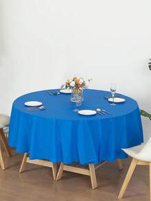 1 chiếc khăn trải bàn tròn bằng nhựa nhiều màu dùng một lần kích thước 84 inch, khăn trải bàn tròn hoàn hảo cho tiệc sinh nhật, đám cưới, ngày lễ, tiệc năm mới 2025, trang trí bàn tại nhà, khăn lau đường kính 213cm, khăn trải bàn trang trí ngày lễ tình nhân - Nhiều màu - Xem 8