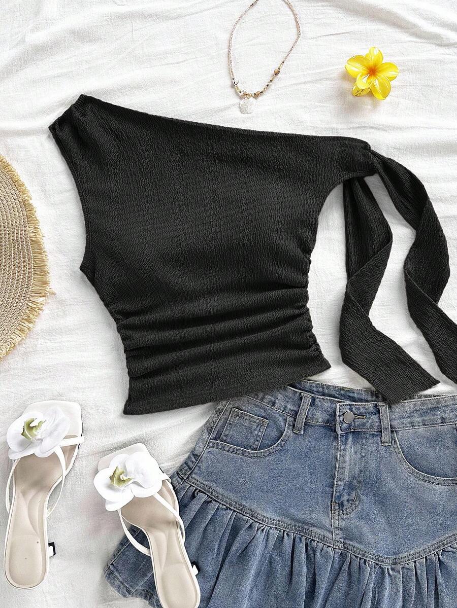 Soleia 优雅女士上衣，乡村风女士上衣，时尚女士上衣，外出女士上衣，万圣节女士上衣，秋季女士上衣，休闲女士上衣，派对上衣 - 黑色 - 查看 1