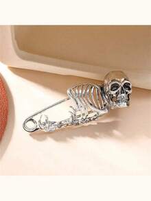 1件复古骷髅胸针，深色哥特式胸针，服装腰封配饰，珠宝首饰。生日毕业典礼家居装饰万圣节装饰秋季装饰房间装饰的最佳礼物 - 彩色 - 查看 11