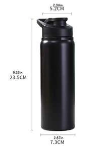 1PC 700ml Portable Stainless Steel Bicycle Water Bottle Straight Drinking Outdoors Sports Travel Kettle Metal Water Bottle - Black - View 4