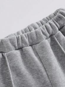 SHEIN 2pcs/Set Young Girls Elegant Slim Fit Jacket And High Waist Wide Leg Pants Set, Spring/Autumn Fall Winter