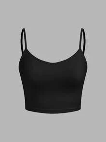 SHEIN EZwear 3 件套女士休闲简约豹纹印花套装 - 短款上衣、吊带背心、短裤、夏季 - 彩色 - 查看 11