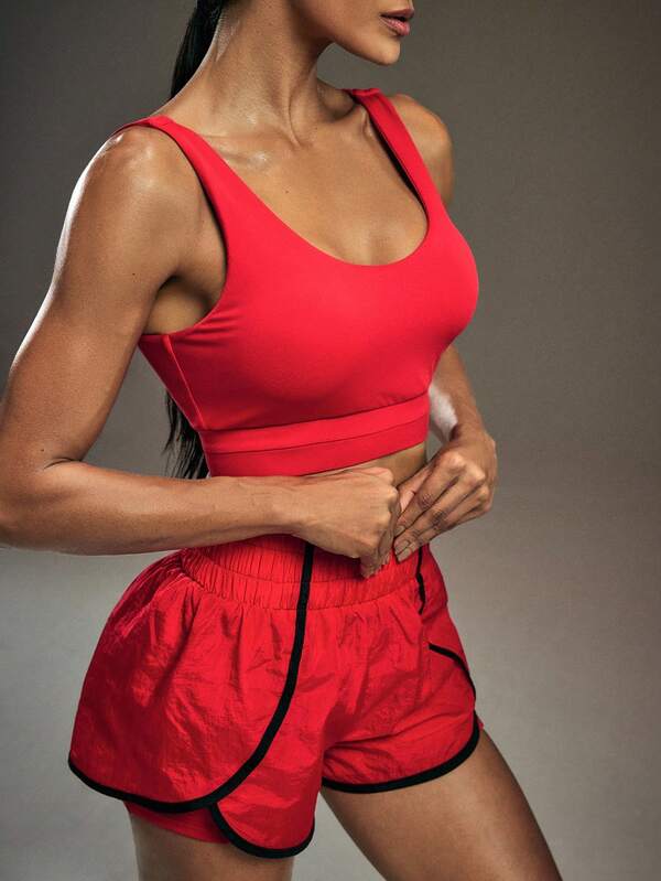 Powerista Women's Solid Color Minimalist Everyday Sports Bra