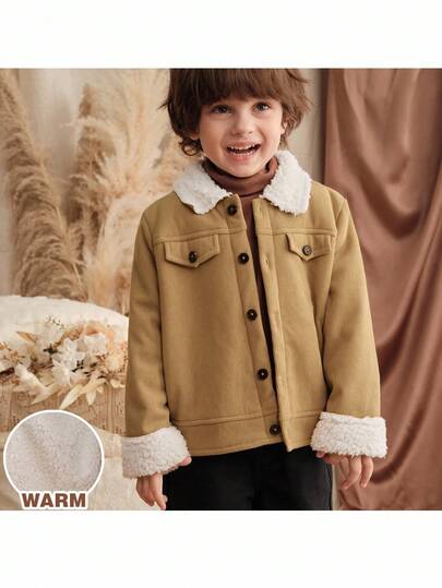 Loomiva 这款男童休闲日常百搭舒适保暖加厚拉链夹克，适合室内、户外滑雪、日常穿着、运动、玩耍、聚会、秋冬季节度假等场合。