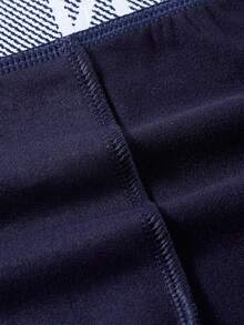SHEIN Bộ 4 chiếc quần boxer nam cỡ lớn có in chữ ở cạp quần. - Nhiều màu - Xem 4