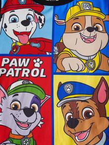 SHEIN | PAW Patrol Young Boy Casual Puppy Print Crew Neck Long Sleeve Knit Black T-Shirt Boys Cartoon T Shirt Boys Long Sleeve T Shirt Kids Long Sleeve Tops Fall Winter - Black - View 5