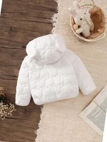 SHEIN Vintaside Kids Baby Girl Autumn&Winter Coat Casual Style Thicker And Warmer Jacket Baby Winter Jacket Newborn Warm Clothes Fall