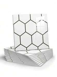 1 BỘ 10 MIẾNG GẠCH ỐP TƯỜNG MÀU TRẮNG KẺ CARO - TẤM GẠCH PVC TỰ DÍNH DỄ DÀNG BÁM VÀ DÁN CHO NHÀ BẾP, PHÒNG TẮM VÀ PHÒNG GIẶT. - Nhiều màu - Xem 19