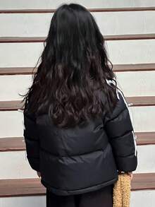 DAZY Girls Padded Coat, Fall - Black - View 7