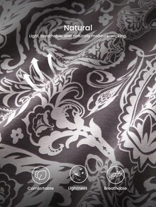 LUVLETTE 女士节日睡衣棉质滚边装饰双口袋可作为家居服裤子休闲透气裤内衣外套