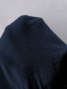 Breezaya Áo cánh cotton nguyên chất mùa hè cỡ lớn dành cho nữ, cổ trước thêu miếng vá, thích hợp mặc ở nhà/hàng ngày/đi nghỉ/thường ngày đơn giản thoải mái - Màu xanh hải quân - Xem 6