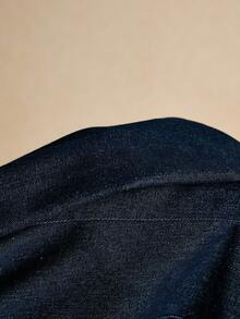 Poéselle 女式牛仔中长款西装外套 女式牛仔连衣裙 长袖牛仔连衣裙 女式牛仔连衣裙 女式牛仔连衣裙 女式牛仔连衣裙 女式西装连衣裙 女式工装裤 女式工装裤 万圣节女装 - 深色水洗藍 - 查看 6