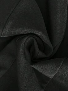 SHEIN Đầm dài tay dáng ôm bó eo tay đèn lồng thanh lịch dành cho nữ, mùa thu - màu đen - Xem 3