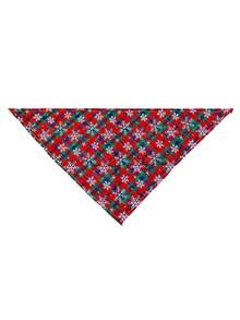 PETSIN 1-częściowy świąteczny szalik dla zwierząt, krata w stylu płatków śniegu, szalik dla psa, szalik dla kota, dekoracja świąteczna dla zwierząt, szalik dla zwierząt, artykuły dla zwierząt