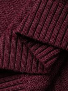 DAZY Tween Girls Daily Casual Sweater, Fall - Burgundy - View 7