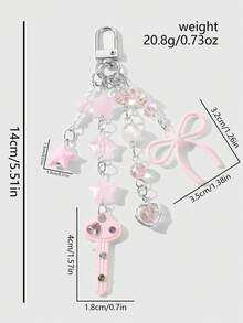 ROMWE Kawaii Keyrings & Keychains - Pink - View 14