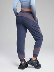 Innovista Pantalon de survêtement doux et moelleux en polaire, coupe-couleur, taille basse, pour le sport, le yoga, l'entraînement HIIT, le bureau et la salle de sport. Leggings stretch haute fonctionnalité, résistants à l'étirement, avec poches, pour l'exercice en extérieur, protection UV, anti-transpiration. Tenues d'automne pour femmes, bleu clair - Bleu azur - Voir 11