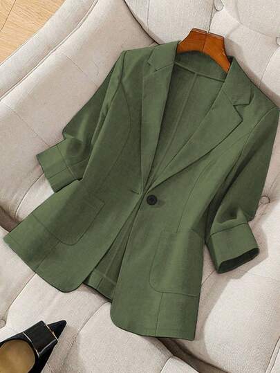 GlowEve CURVE 大码休闲通勤纯色夹克