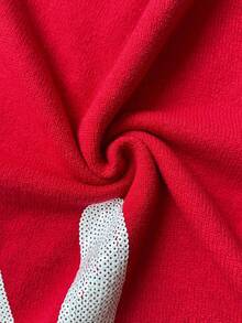 Selianne Vestido de suéter de manga larga con cuello redondo elegante para mujer, con decoración de piel de visón, lentejuelas y lazo, versátil para Navidad, Año Nuevo, otoño/invierno - Rojo - Ver 8