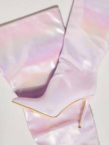 SHUZIA 女士简约细高跟休闲靴，粉色 - 紫羅蘭色 - 查看 6