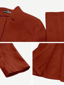 EMERY ROSE 女士休闲度假立领修身夹克 - 紅木色 - 查看 8