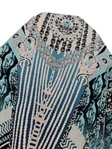 EMERY ROSE Camicia a maniche a lanterna con stampa integrale, casual e adatta alle vacanze primaverili/estive, con spalle scoperte