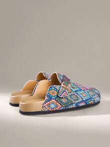 Solecia 女式复古几何纹理平底鞋 - 彩色 - 查看 4