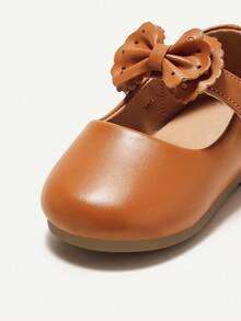 Cozy Pixies 1 Par De Sapatilhas Elegantes Com Laço Para Meninas Para Princesa, Salto Plano, Primavera E Verão - Castanho - Visão 5